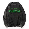 Choya Vintage Cotton Wash Long-sleeve T-shirt