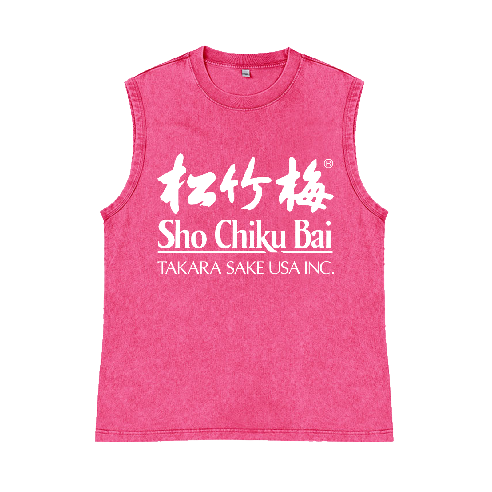 Sho Chiku Bai Pure Cotton Wash-Dyed Sleeveless Tank Top