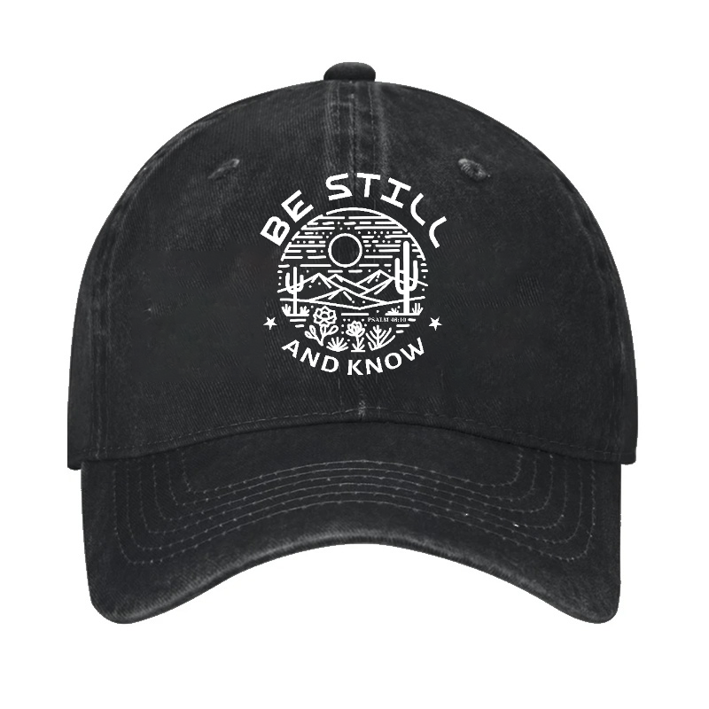 Be Still And Know Vintage Cotton Cap