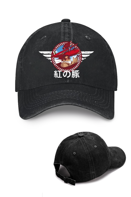 Ghibli Porco Vintage Cotton Cap