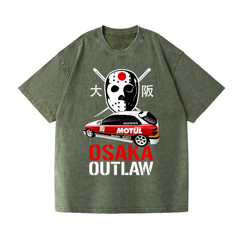 Osaka Outlaw Vintage Wash Japanese Design T-Shirt