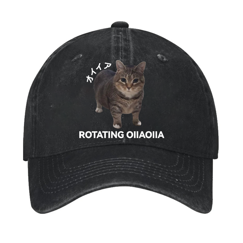 OIIA Cat Vintage Cotton Cap