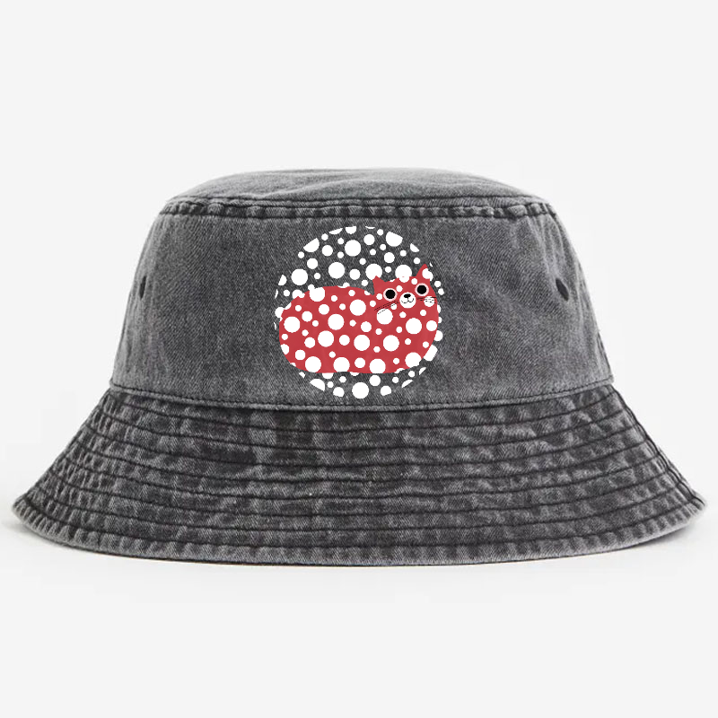Yayoi Kusama Vintage 100% Cotton Bucket Hat