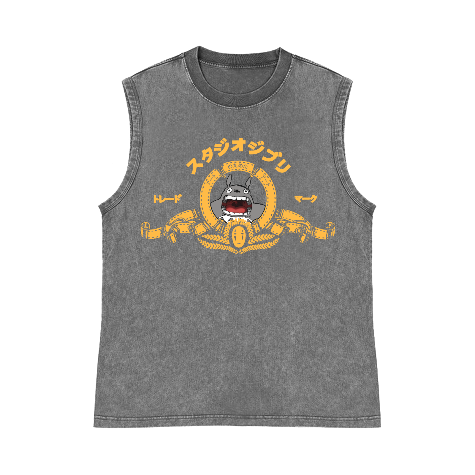 MGM Ghibli Totoro Pure Cotton Wash-Dyed Sleeveless Tank Top