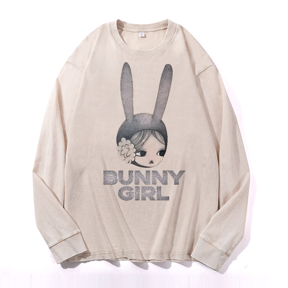 Aya Takano Vintage Cotton Wash Long-sleeve T-shirt