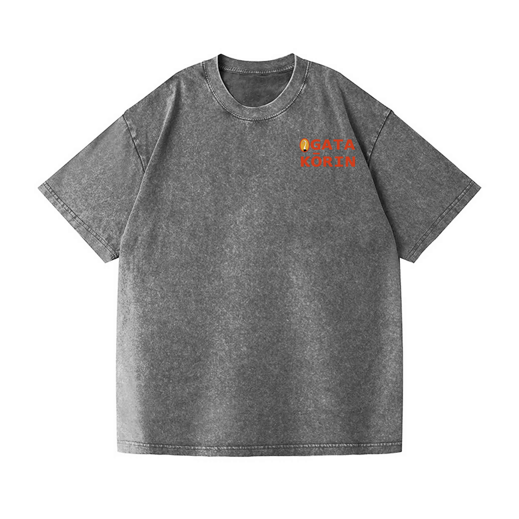 Ogata Korin Vintage Wash Japanese Design Back Art T-Shirt