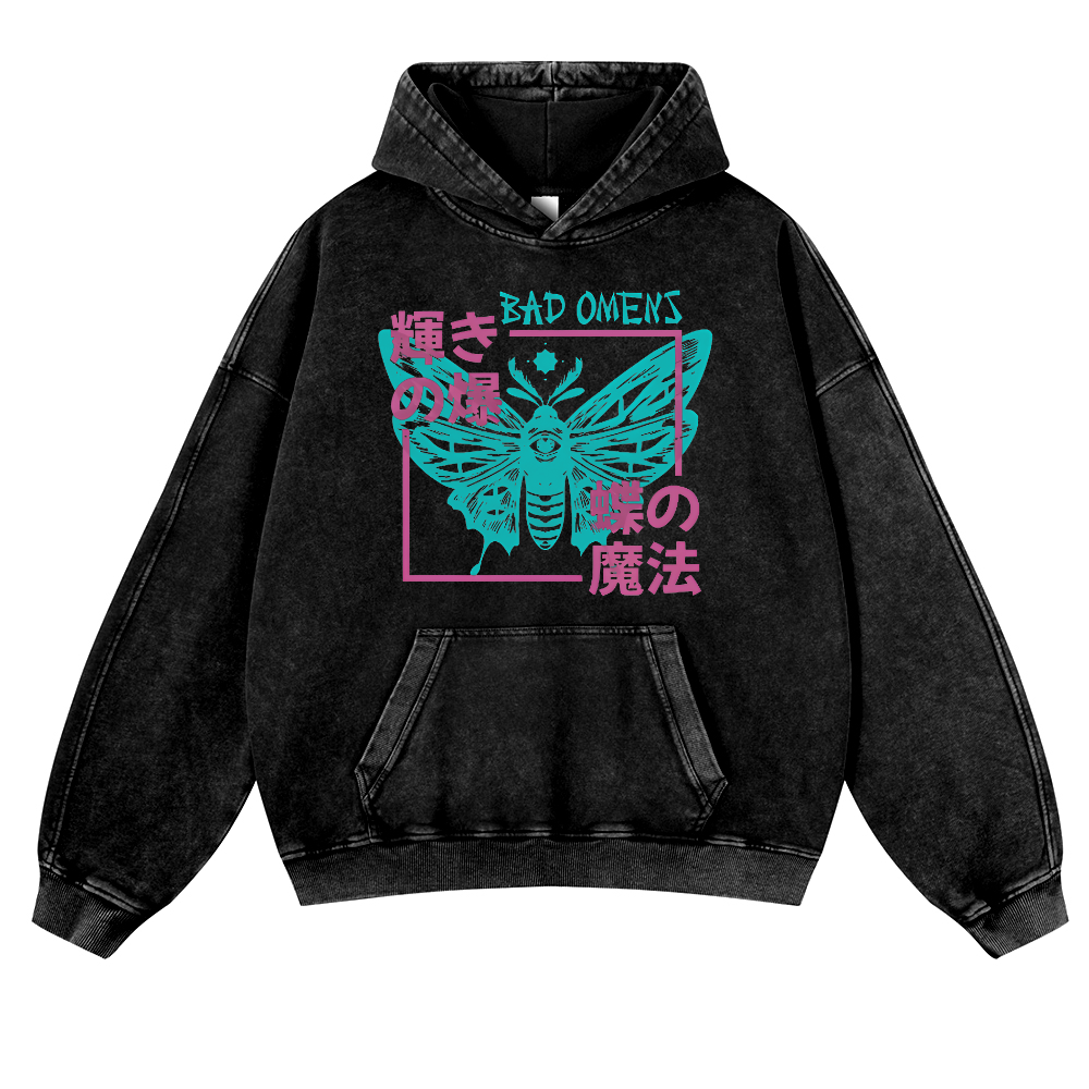 Vintage Washed Thick Cotton Hoodie