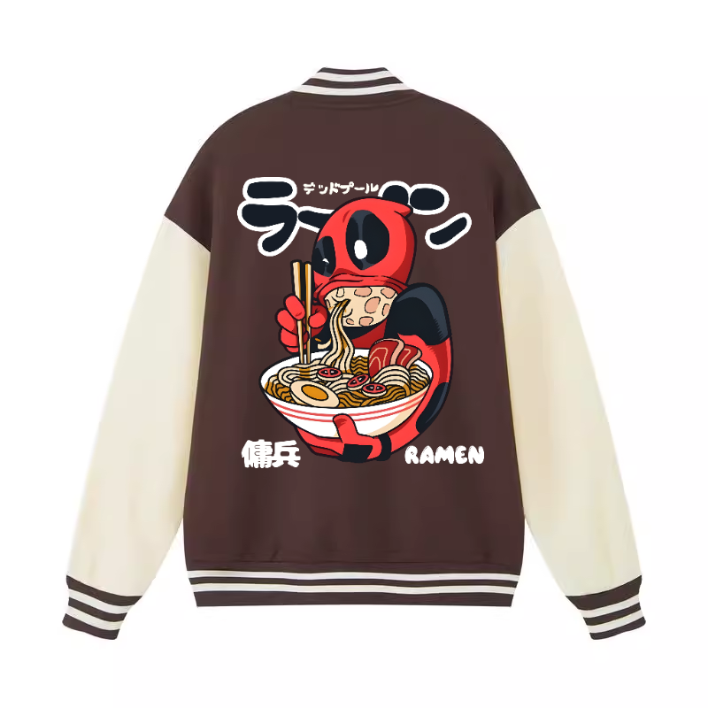 Ramen Hero Vintage Cotton Varsity Jacket