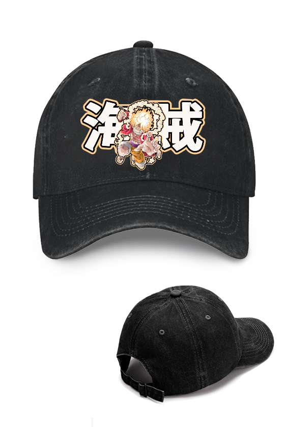 One Piece Luffy Gear 5 Vintage Cotton Cap