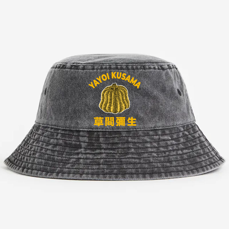 Yayoi Kusama Pumpkin Vintage 100% Cotton Bucket Hat