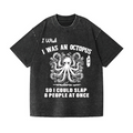 Octopus Vintage Wash Japanese Design T-Shirt