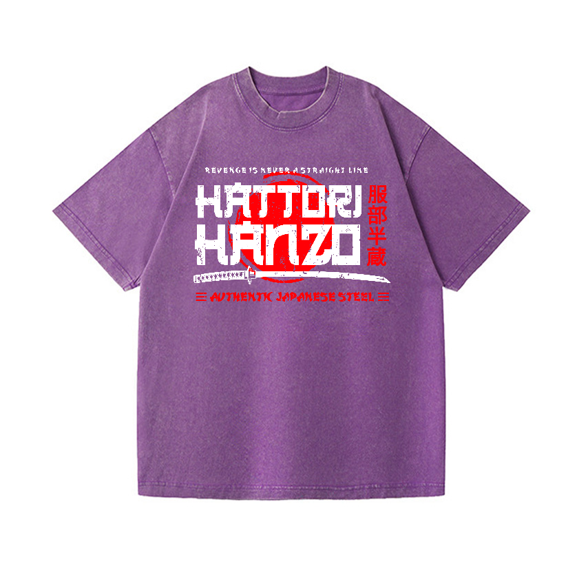 Okinawa Hattori Hanzo Vintage Wash Japanese Design T-Shirt