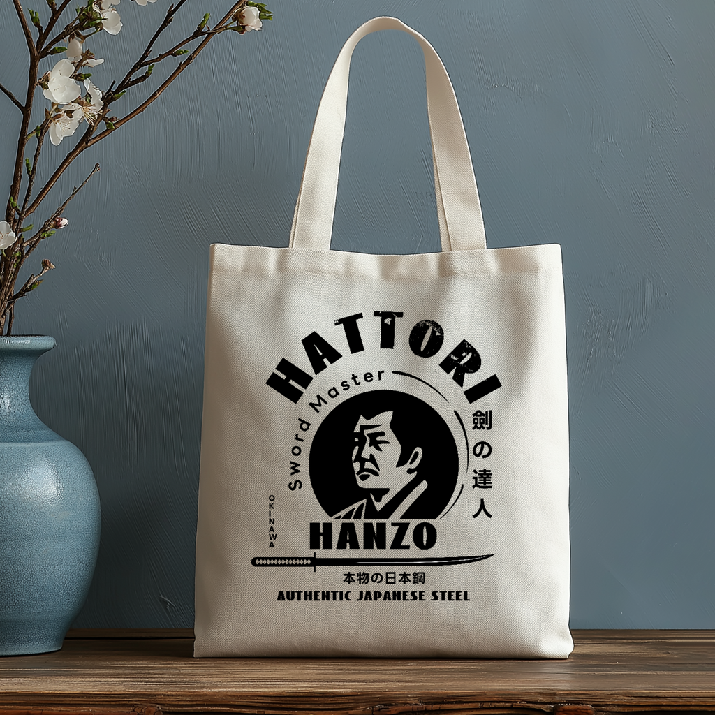 Okinawa Hattori Hanzo Japanese Style Canvas Tote Bag