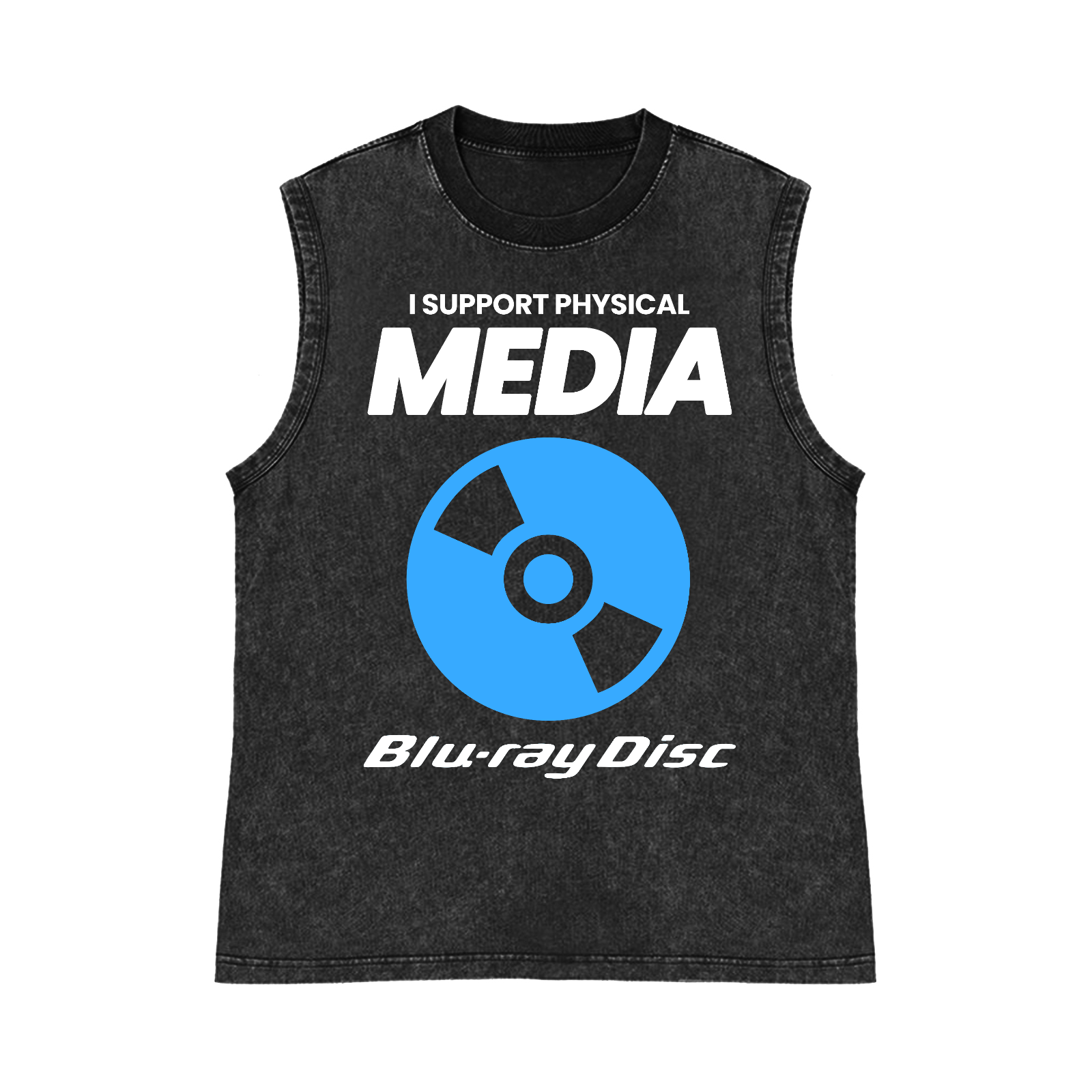 Sony Blu-ray Disc Pure Cotton Wash-Dyed Sleeveless Tank Top