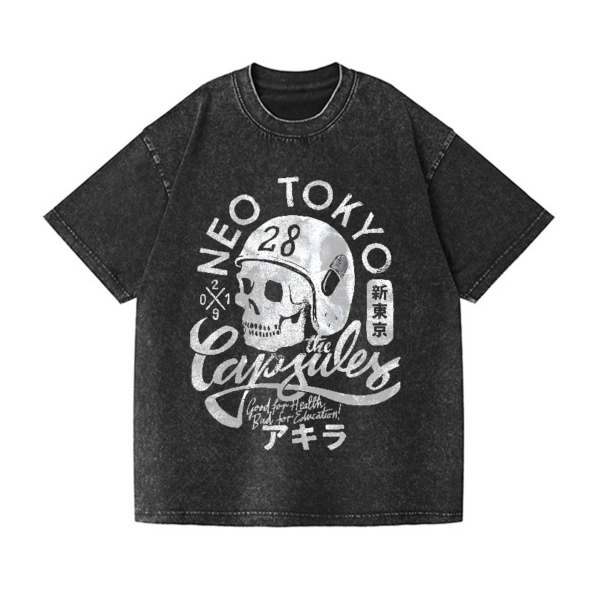 The Capsules Vintage Wash Japanese Design T-Shirt