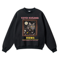 Yayoi Kusama Cat Vintage Cotton Blend Crewneck Sweatshirt