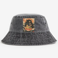 Ramen Hippo Ukiyoe Wave Vintage 100% Cotton Bucket Hat