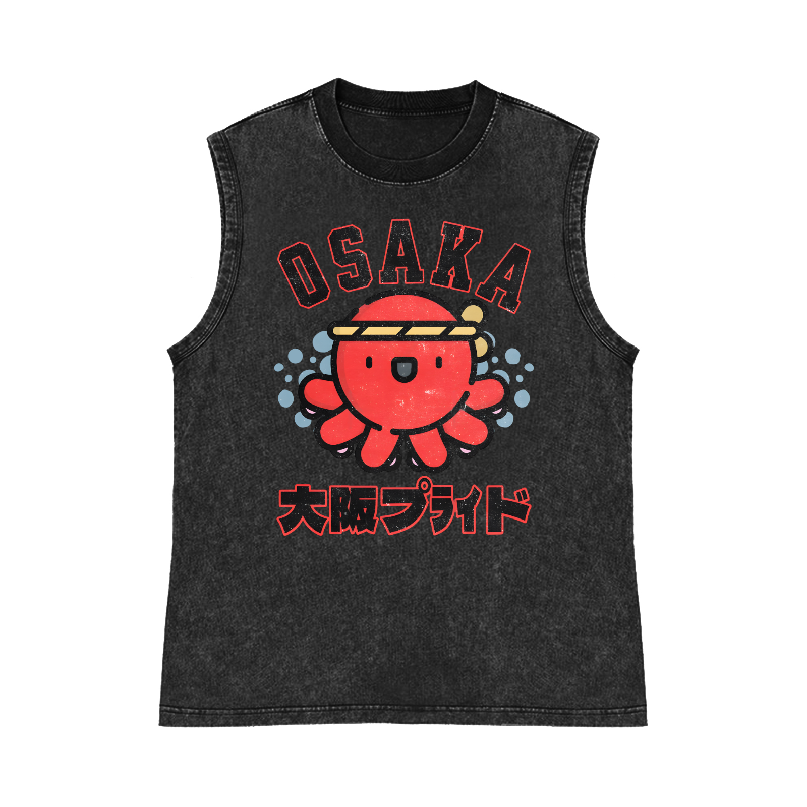 Osaka Pure Cotton Wash-Dyed Sleeveless Tank Top