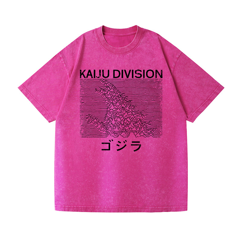 Kaiju Kaiju Monster Division Vintage Wash Japanese Design T-Shirt