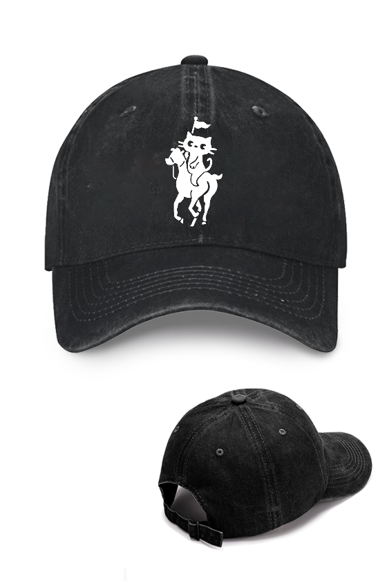Neko Cat Vintage Cotton Cap