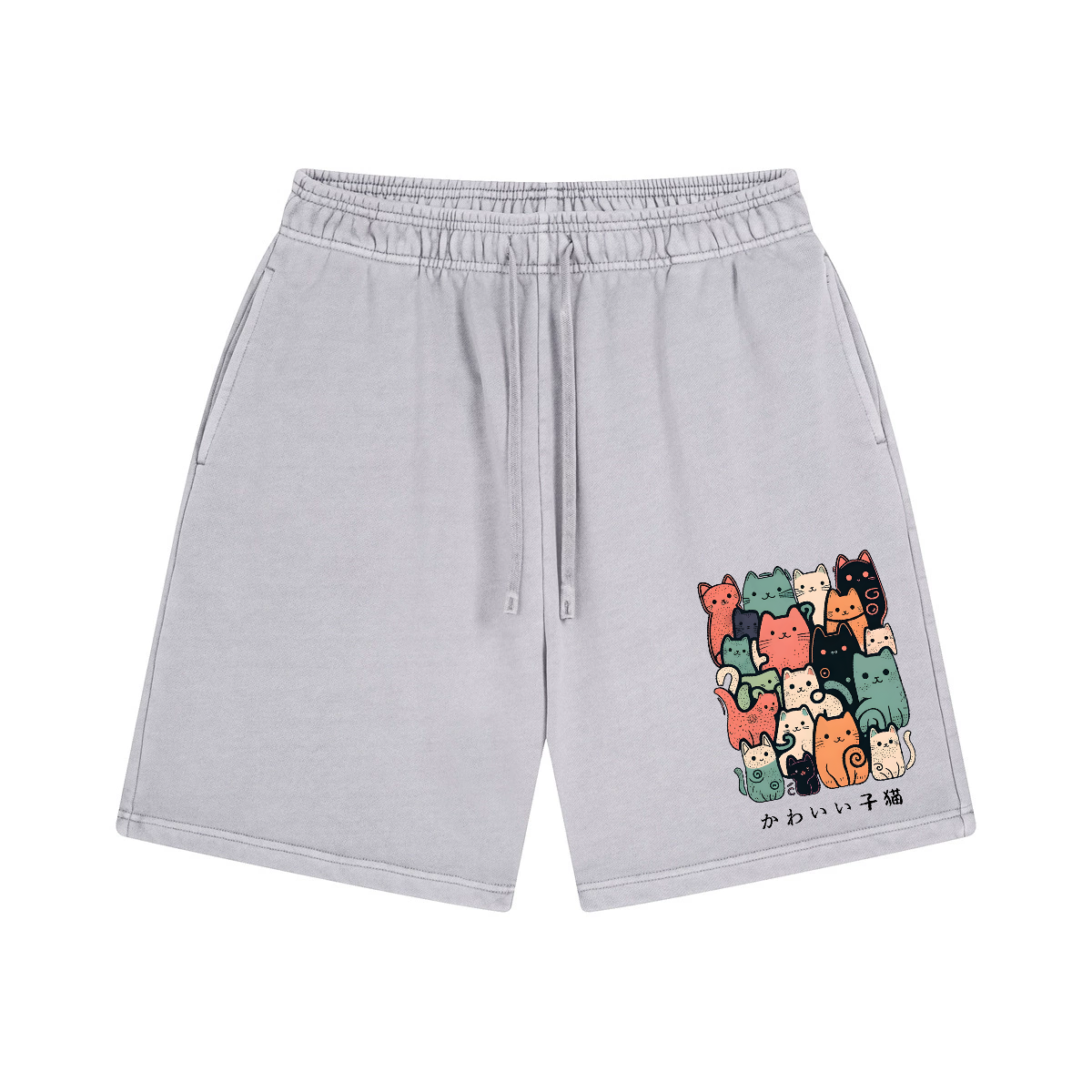 Cat Vintage Pure Thick Cotton Shorts