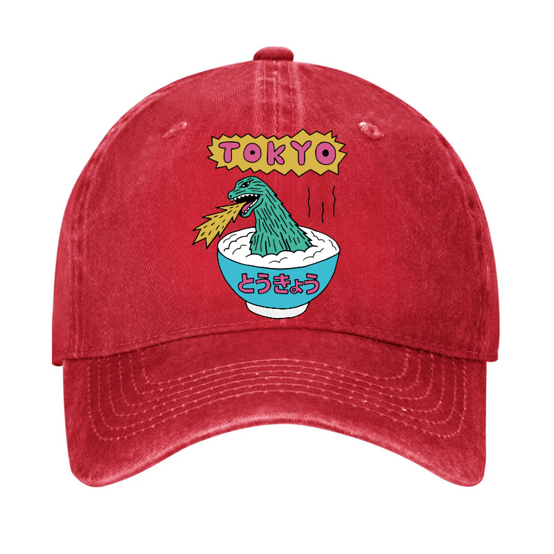 Kaiju The Monster Rice of Tokyo Vintage Cotton Hat