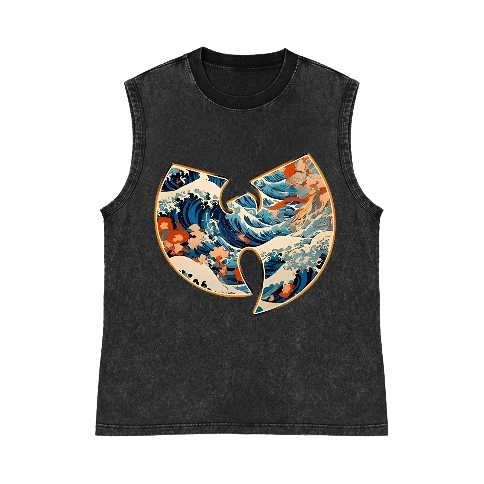 Pure Cotton Wash-Dyed Sleeveless Tank Top
