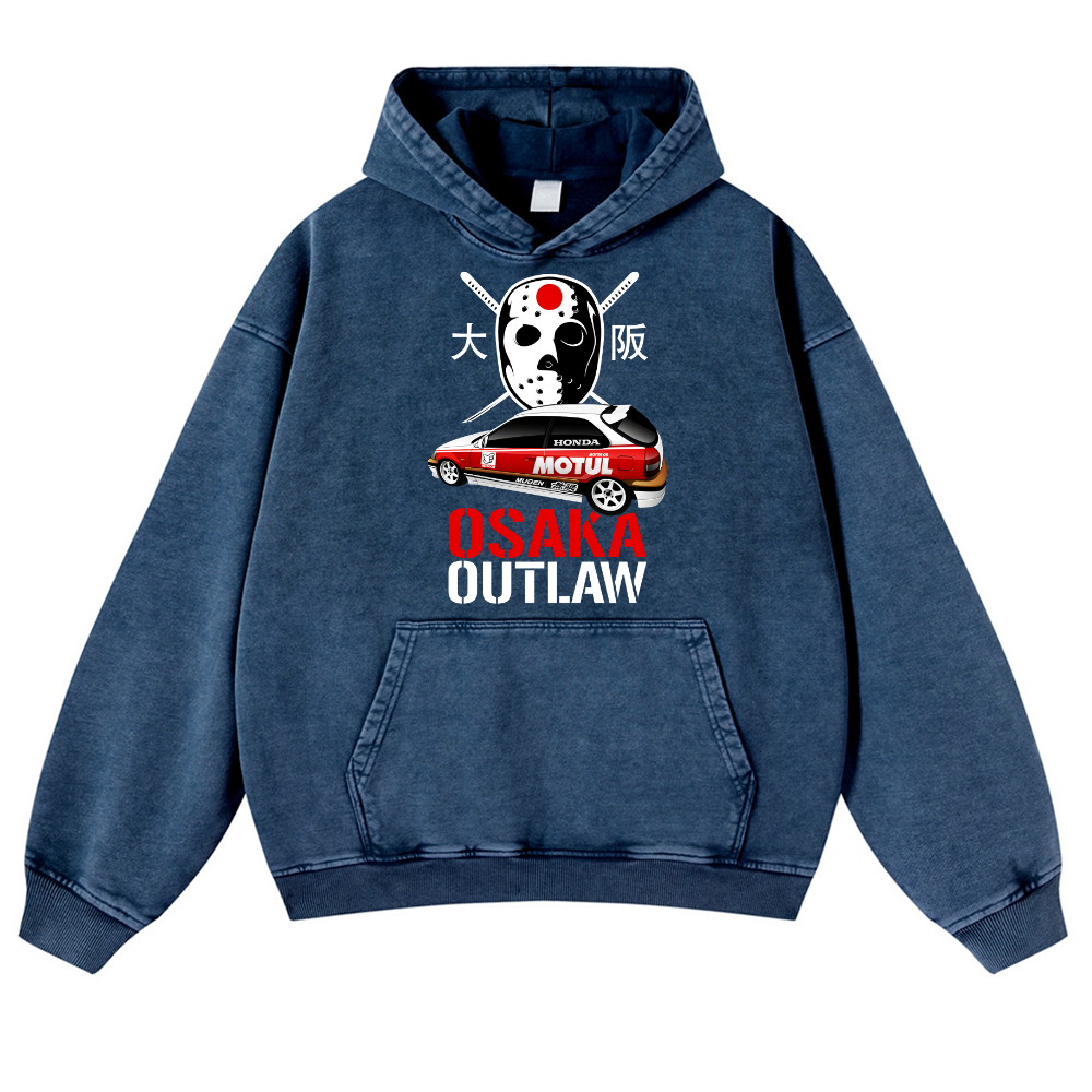 Osaka Outlaw Vintage Washed Thick Cotton Hoodie