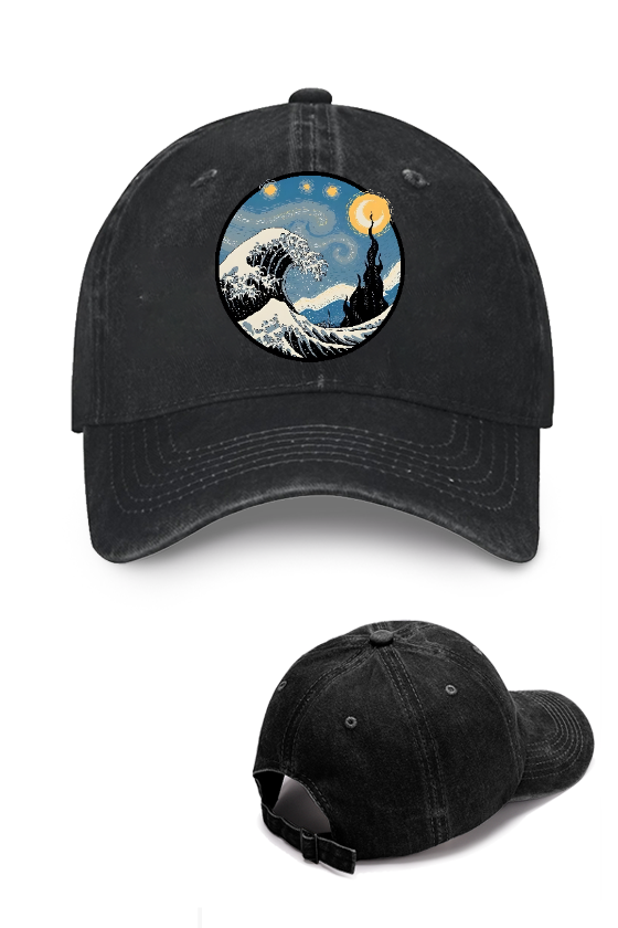 The Great Wave Off Kanagawa Vintage Cotton Cap