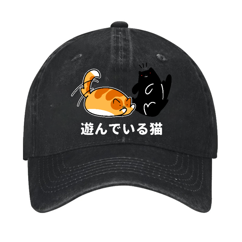 Cat Vintage Cotton Cap