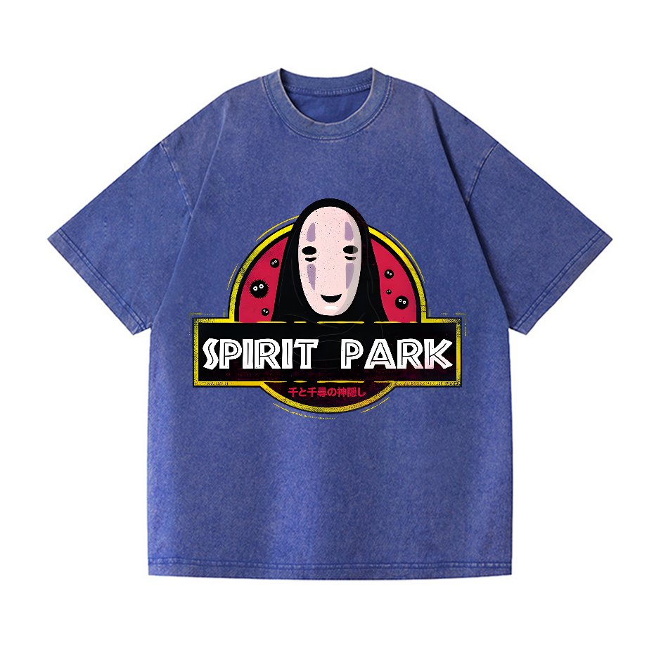 Spirit Park No Face Kaonashi Vintage Wash Japanese Design T-Shirt