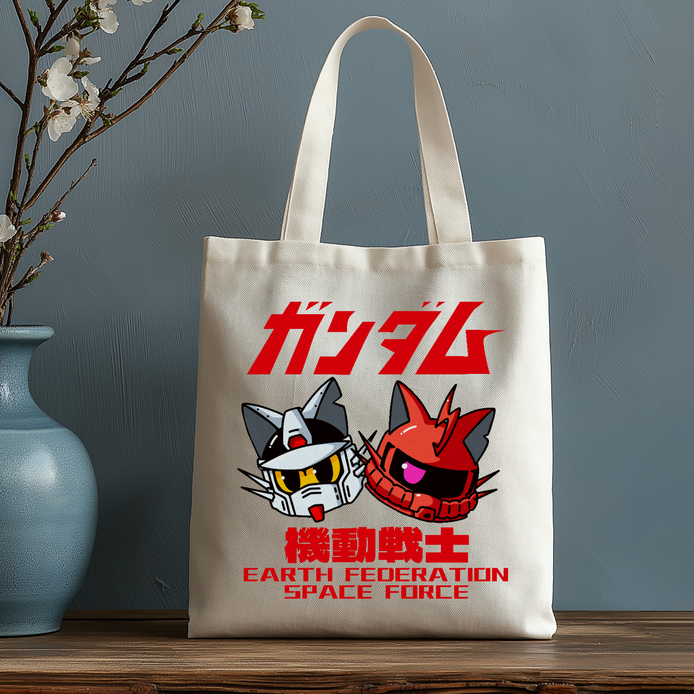 E.F.S.F. Japanese Style Canvas Tote Bag
