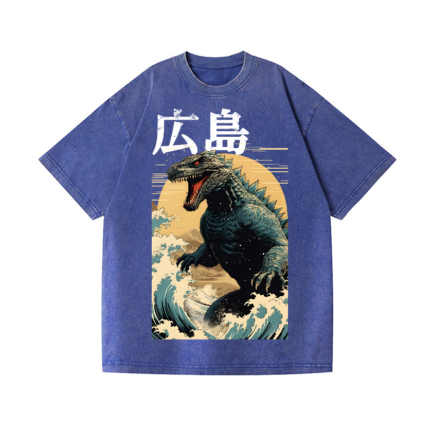 Hiroshima Kaiju Vintage Wash Japanese Design T-Shirt