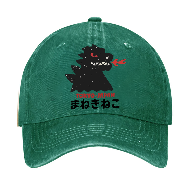 Kaiju Monster Tokyo Japan Vintage Cotton Cap