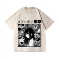Horror manga Vintage Wash Japanese Design T-Shirt