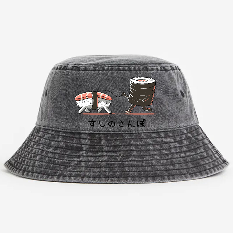 Sushi Vintage 100% Cotton Bucket Hat