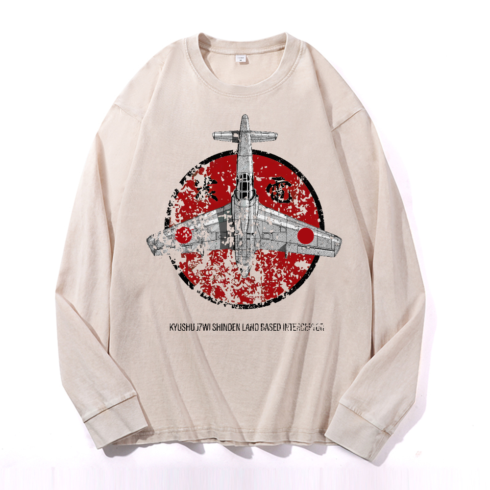 Shinden Fighter Alternate Vintage Cotton Wash Long-sleeve T-shirt