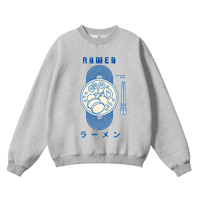 Ramen Vintage Cotton Blend Crewneck Sweatshirt