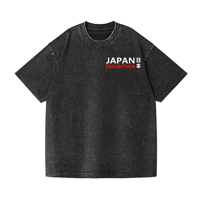 Shibuya Banana Octopus Vintage Wash Japanese Design Back Art T-Shirt