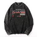 Kansai International Airport Vintage Cotton Wash Crewneck Long-Sleeve T-Shirt
