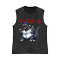 Dodgers Kaiju 17 Baseball Pure Cotton Wash-Dyed Sleeveless Tank Top