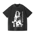 Ghibli Spirit Away No Face Kaonashi Vintage Wash Japanese Design T-Shirt