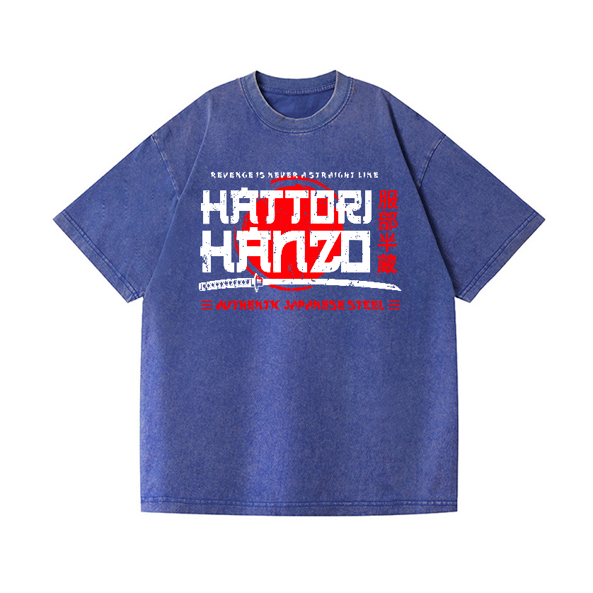 Okinawa Hattori Hanzo Vintage Wash Japanese Design T-Shirt