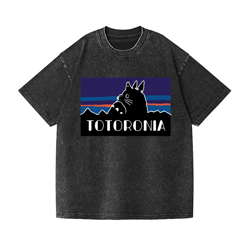 Ghibli Totoro Vintage Wash Japanese Design T-Shirt