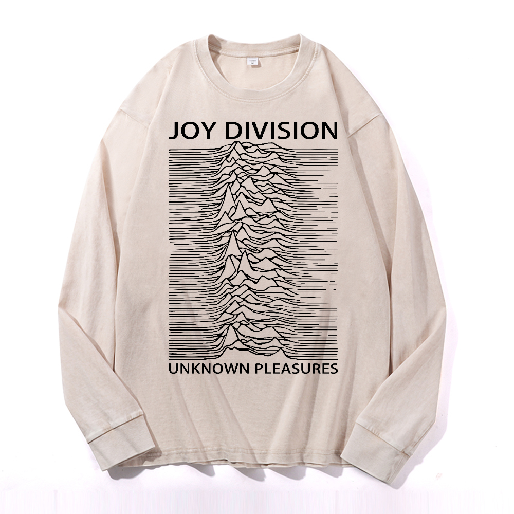 Joy Division Vintage Cotton Wash Crewneck Long-Sleeve T-Shirt