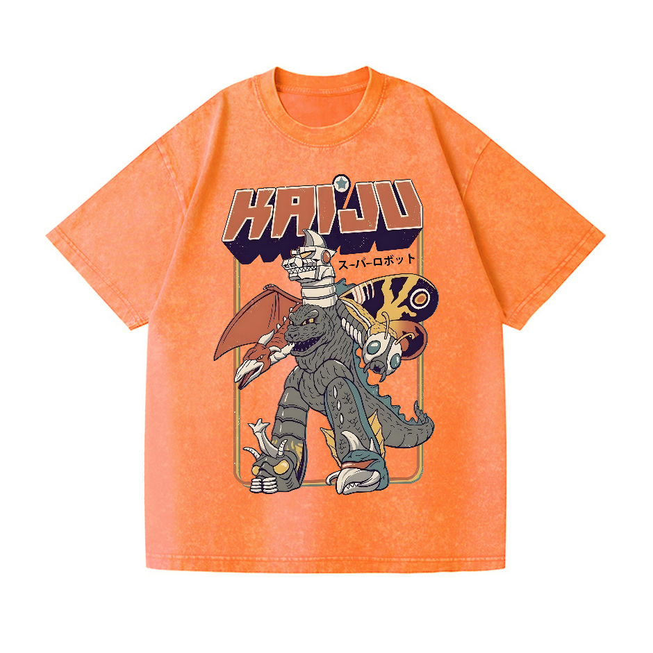Kaiju Kaiju Vintage Wash Japanese Design T-Shirt