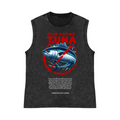 Stop Eating Tuna Pure Cotton Wash-Dyed Sleeveless Tank Top