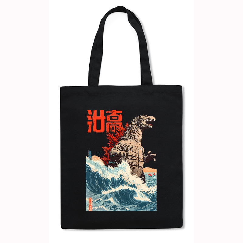 Kaiju Japanese Style Canvas Tote Bag