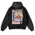 Octopus Vintage Washed Cotton Back Art Hoodie