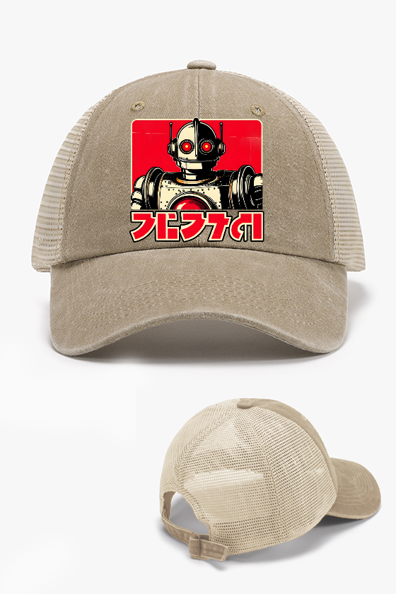 Robot Vintage Cotton Breathable Hat
